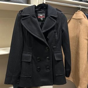 Petite S Black Miss Sixty Nordstrom Long Sleeve Peacoat